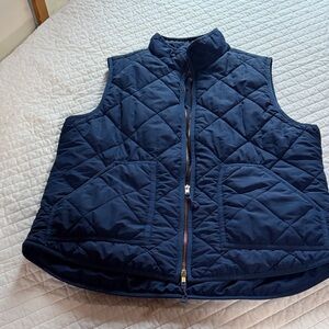 J. Crew Navy Quilted Vest